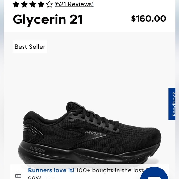 Brooks Glycerin 21
Women’s 7.5 B
Brand new in box - Picture 5 of 5